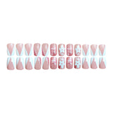 24pcs/Set Peach Blossom Press-On Nails