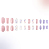 24pcs/Set Sweet Cat Paw Press-On Nails