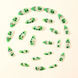 24pcs/Set Glitter Four-Leaf Clover Press-On Nails