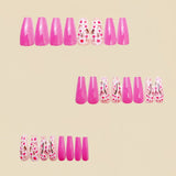 24pcs/Set Pink Peach Blossom Press-On Nails