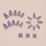 24pcs/Set Wavy Gradient Press-On Nails