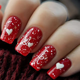 24pcs/Set Valentine’s Heart Press-On Nails