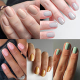 24pcs/Set Solid Colors Press-On Nails