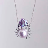 Crab Baroque Star Heart Pearl Necklace
