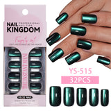 32pcs/Set Cat Eye Press-On Nails