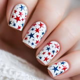 24pcs/Set Independence Day Stars Press-On Nails