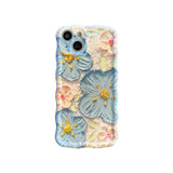 3D Oil Painting Flowers iPhone Case