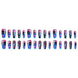 24pcs/Set Colorful Enchanted Rainforest Press-On Nails