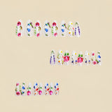 24pcs/Set Daisy Rose Lavender Press-On Nails