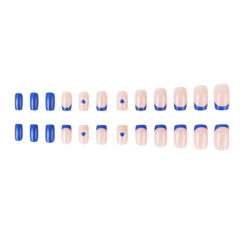 24pcs/Set Klein Blue Press-On Nails