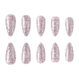 24pcs/Set Holographic Rainbow Press-On Nails