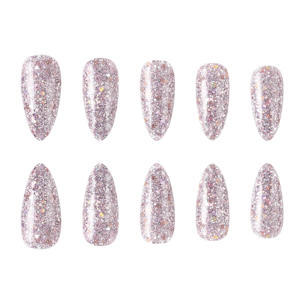 24pcs/Set Holographic Rainbow Press-On Nails