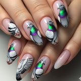 24pcs/Set Pink Nude Gradient Dove Press-On Nails