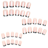 24pcs/Set French Cat Eye Press-On Nails