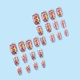 24pcs/Set Butterfly Wings Press-On Nails