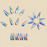 24pcs/Set Electroplated Gold Press-On Nails