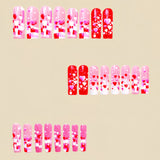 24pcs/Set Sweet Heart Press-On Nails For Valentine