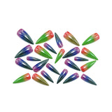 24pcs/Set Iridescent Chrome Ombre Press-On Nails