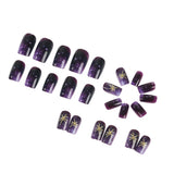 24pcs/Set 3D Gilded Gold Starburst Press-On Nails