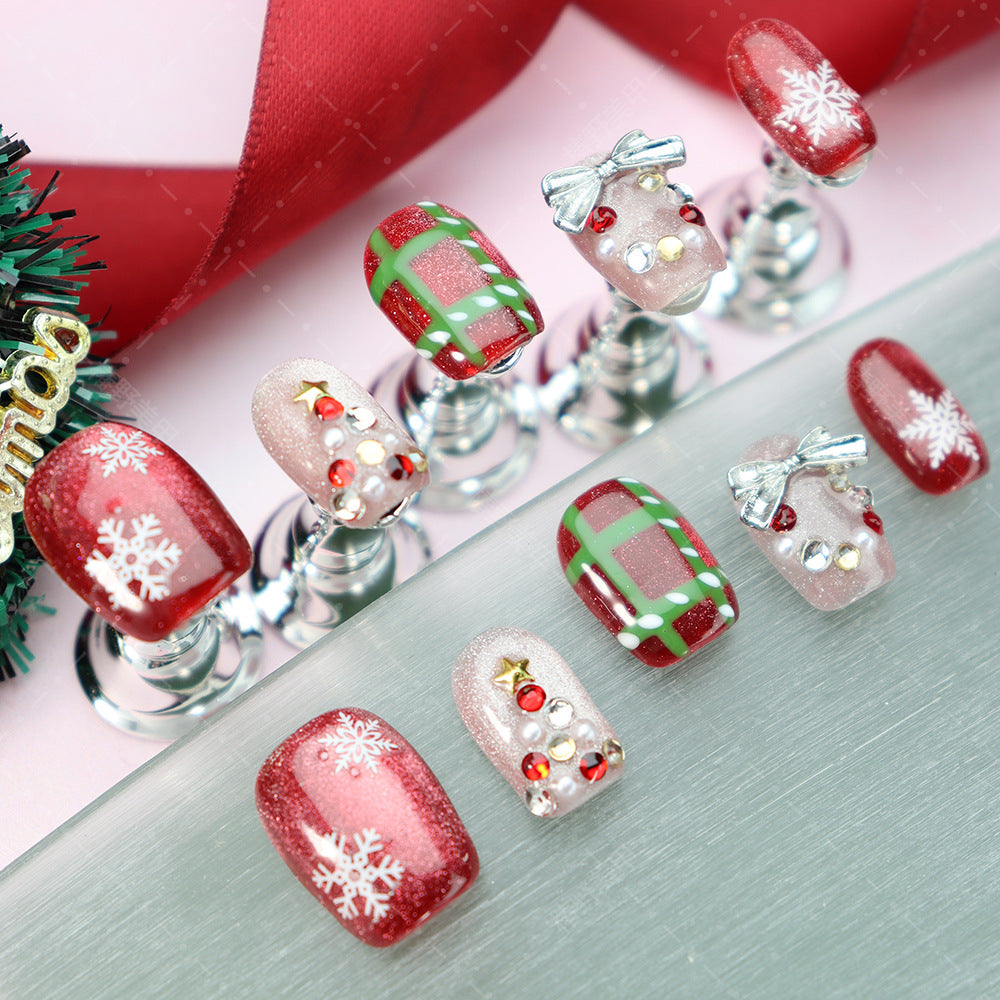 10pcs/Set Christmas Press-On Nails