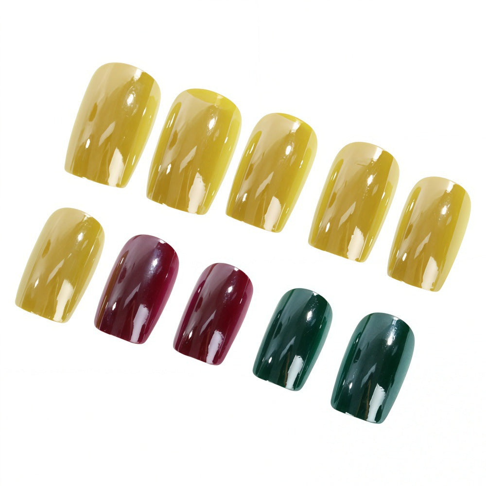 24pcs/Set Iridescent Chrome Press-On Nails