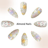 24pcs/Set Easter Egg Chick & Bunny Press-On Nails