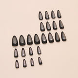 24pcs/Set Fantasy Purple Cat Eye Press-On Nails