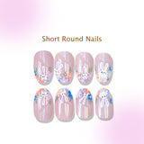 24pcs/Set Minimalist Bunny French Press-On Nails