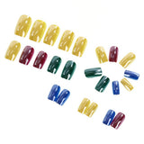 24pcs/Set Iridescent Chrome Press-On Nails