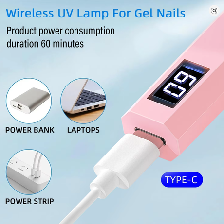 Corded Handheld Nail Lamp Portable UV LED Light