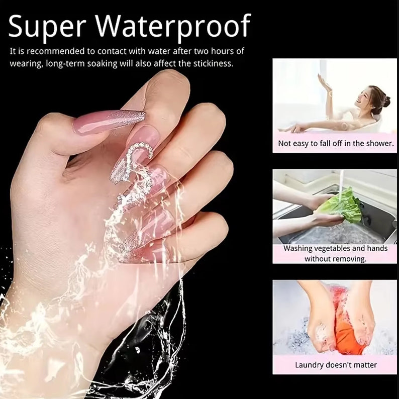 Waterproof Double Sided False Nail Art Adhesive Tabs