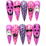 (Handmade) 10pcs/Set Playful Haunting Press-On Nails