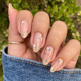 24pcs/Set Spring and Summer Flowers Press-On Nails