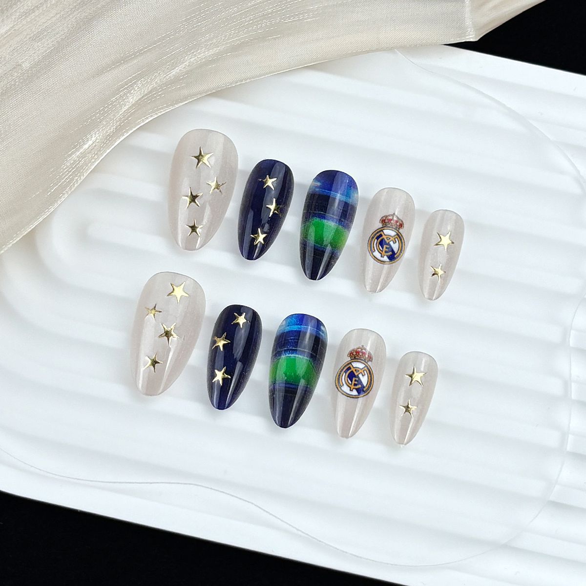 24pcs/Set World Cup Inspired Press-On Nails