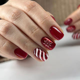 24pcs/Set Christmas Press-On Nails