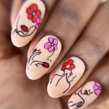 24pcs/Set Enchanting Goddess Rose Press-On Nails