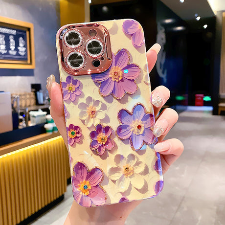 Rhinestone Diamond Painting Floral iPhone Case