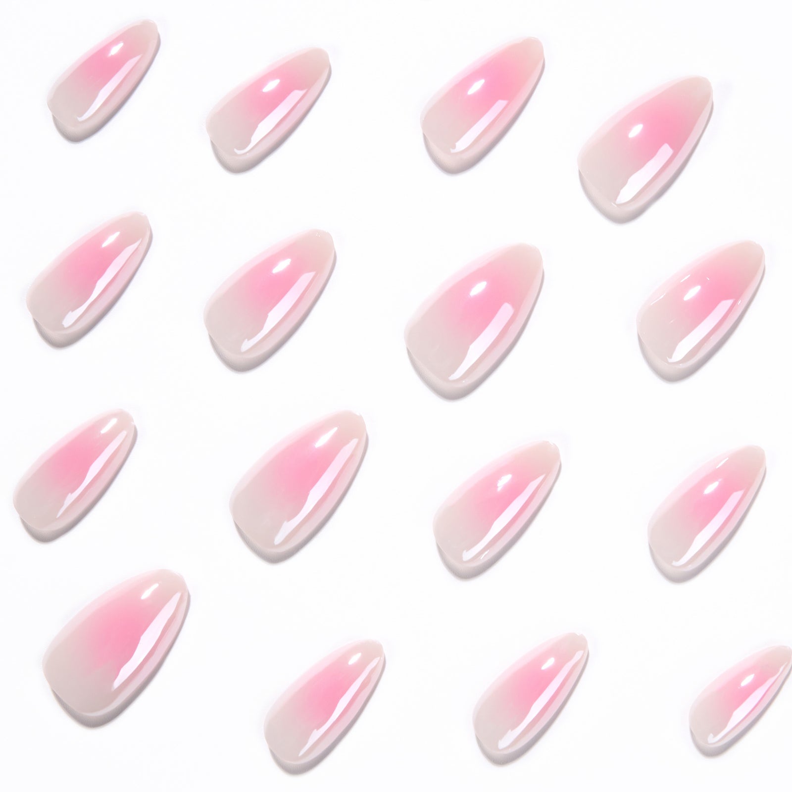 24pcs/Set Blush Chrome Press-On Nails