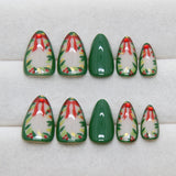 24pcs/Set Christmas Red Bow Press-On Nails