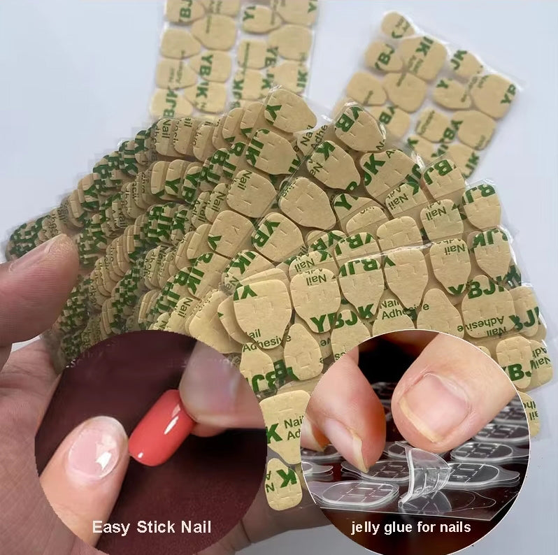 Waterproof Double Sided False Nail Art Adhesive Tabs