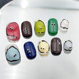 10pcs/Set Quirky Cartoon Press-On Nails