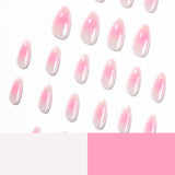 24pcs/Set Blush Chrome Press-On Nails