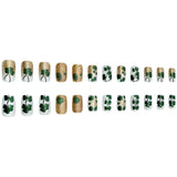 24pcs/Set Four-Leaf Clover Press-On Nails