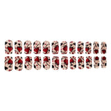 24pcs/Set Flower Press-On Nails