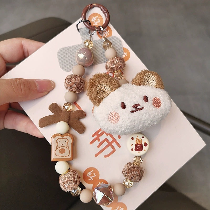 Plush Cat Doll Keychain & Phone Strap