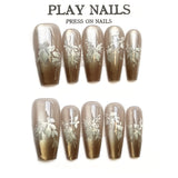 10pcs/Set Flower Press-On Nails