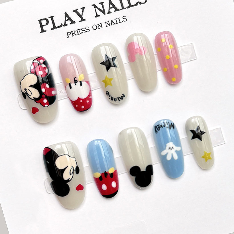 10pcs/Set Cartoon Mouse Press-On Nails