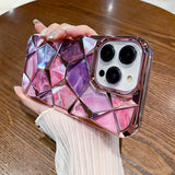 Marble Patchwork iPhone Case