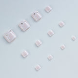 24pcs/Set Peach Blossom French Tips Press On Toe nails