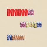 24pcs/Set Colorful Shoes Press-On Nails